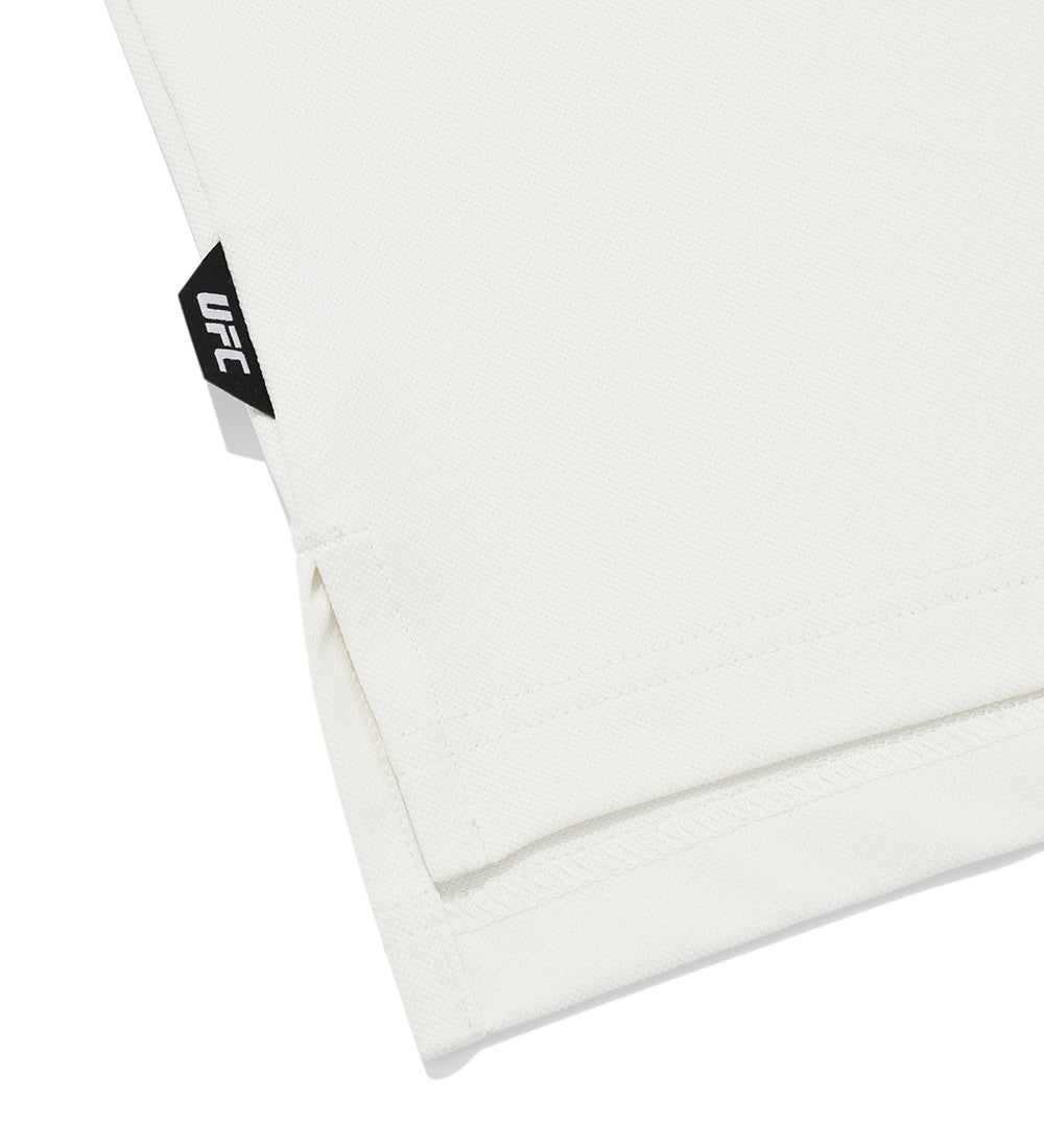 UFC Essential+ Straight-Cut Pique T-Shirt, Off-White