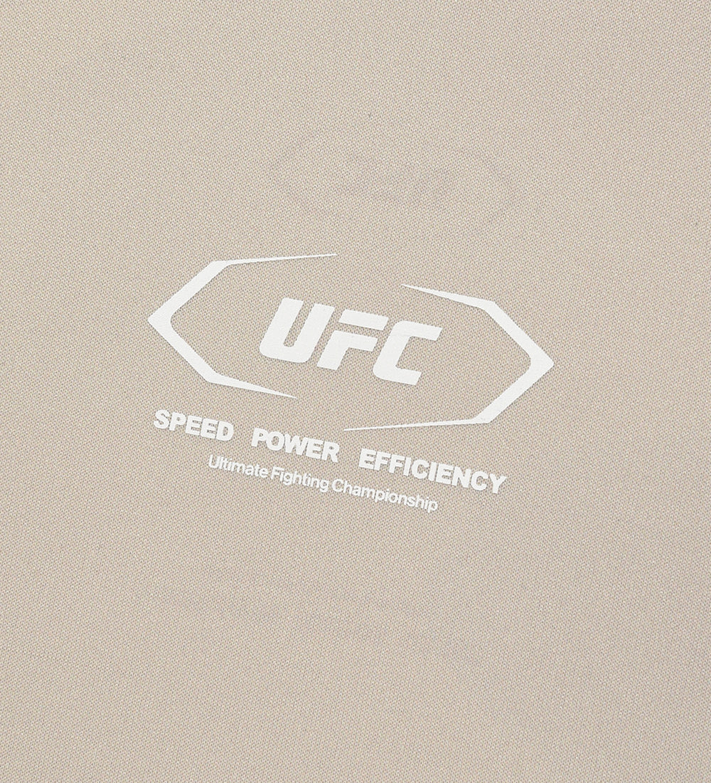 UFC Active Line Cropped-Fit Short-Sleeve T-Shirt, Light Beige