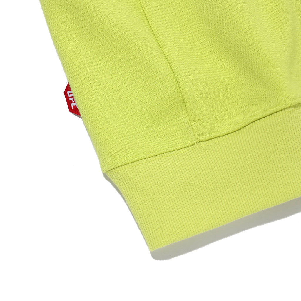 UFC Las Vegas Half-Zip Short-Sleeve Sweatshirt, Lime