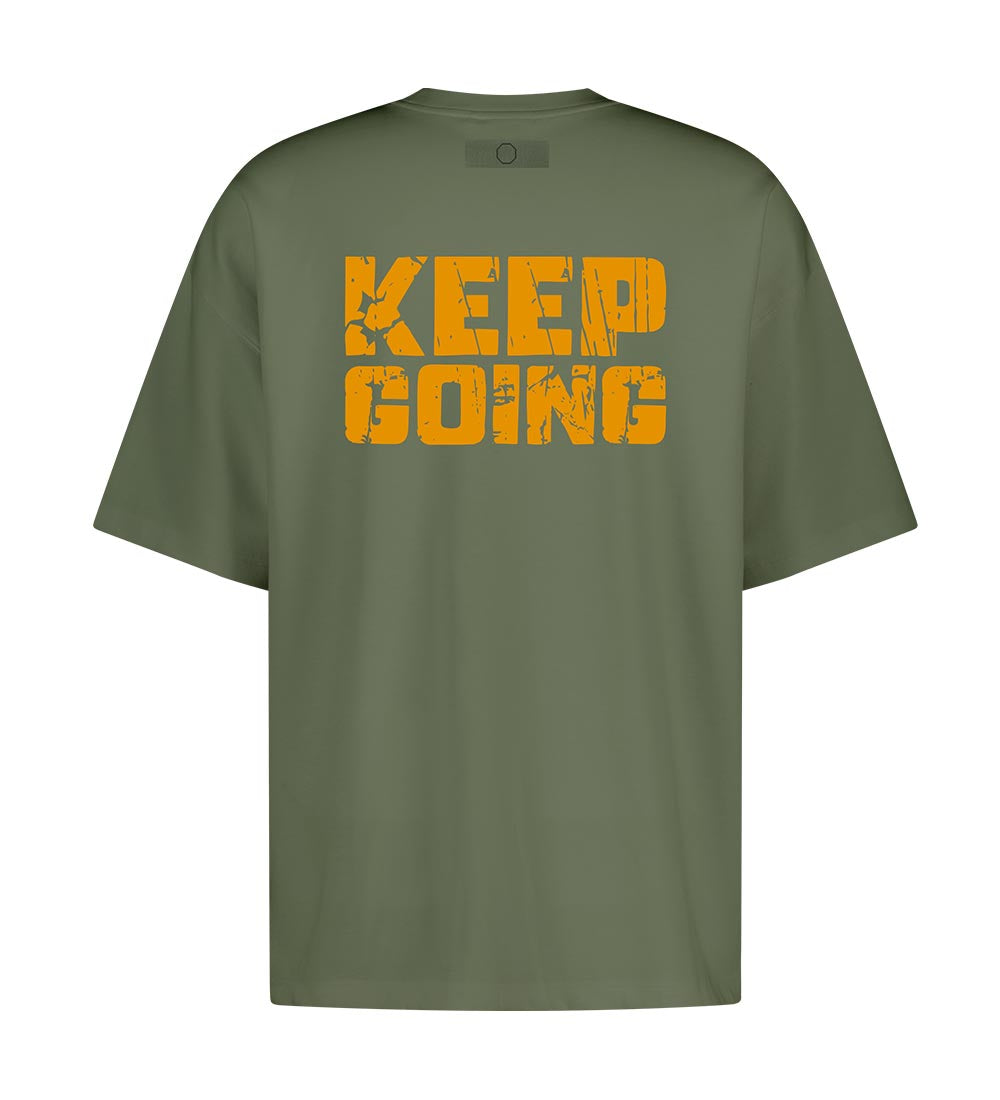 UFC Keep Going Relaxed Fit Short-Sleeve T-Shirt, Khaki
