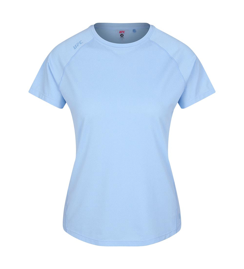 UFC Essential Mesh Regular Fit Short-Sleeve T-Shirt, Light Blue