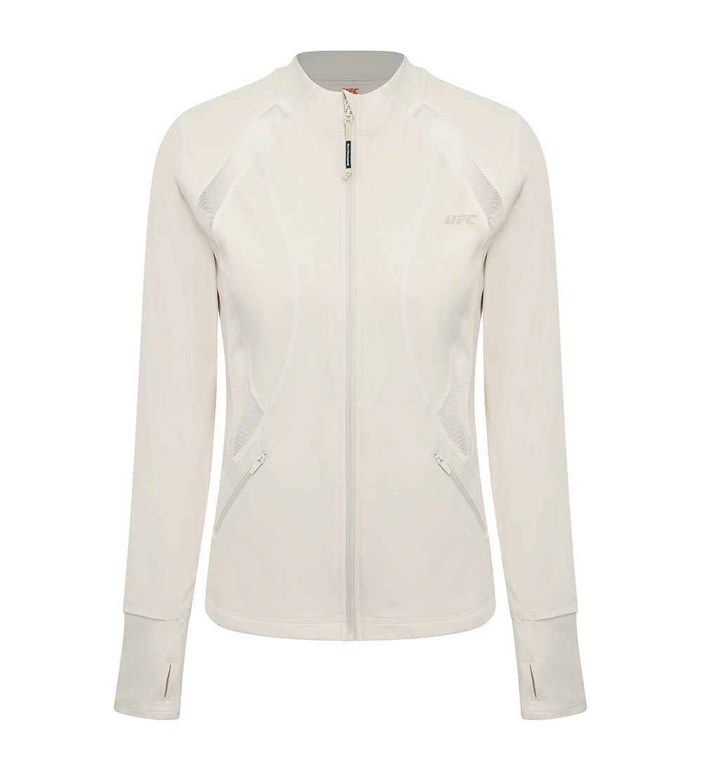 UFC Women's Slim-Fit Jacket, Light Beige