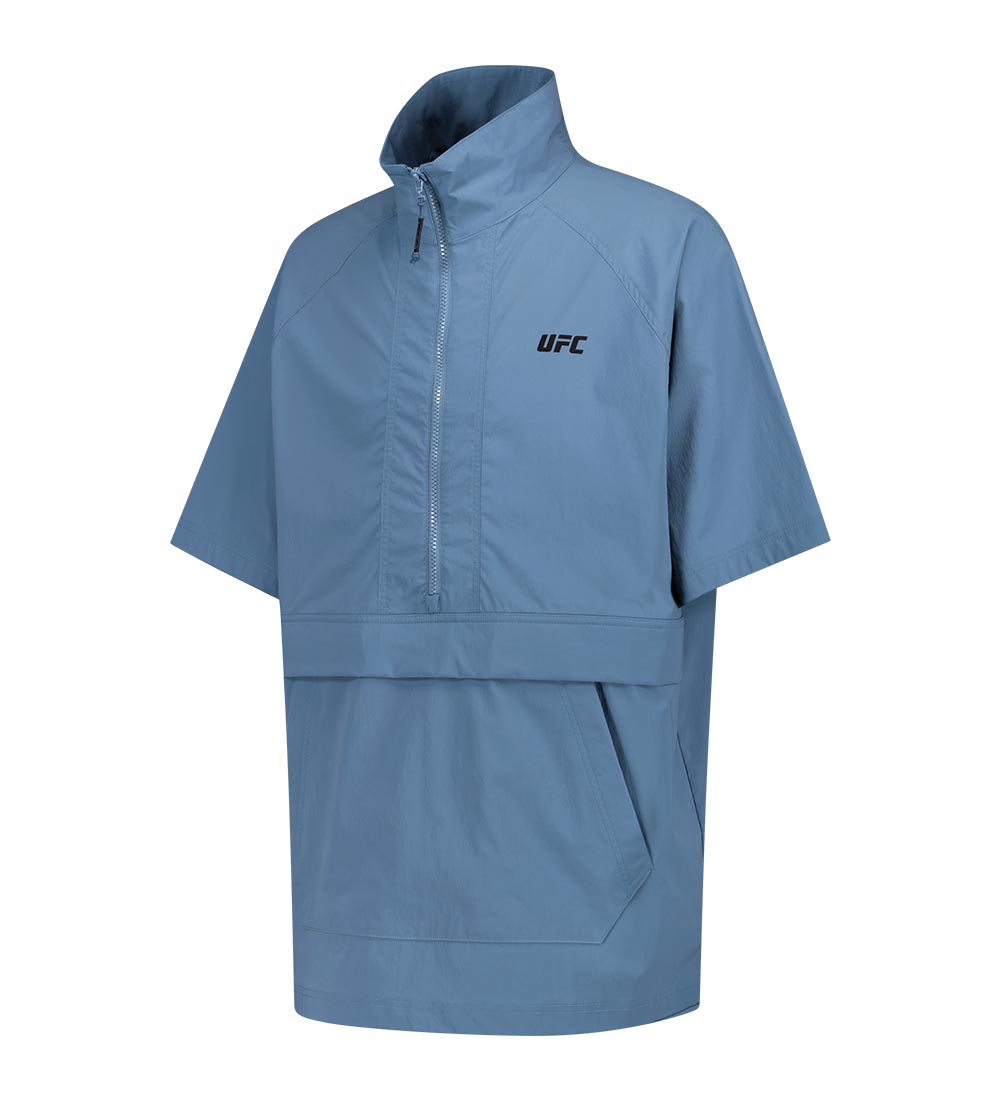 UFC Basic Oversized Short-Sleeve Anorak Jacket, Dark Blue