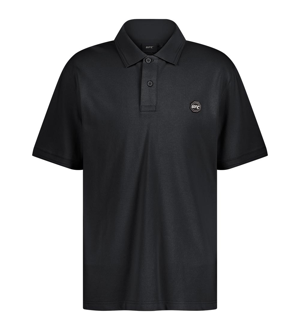 UFC Basic Regular Fit Pique T-Shirt, Black