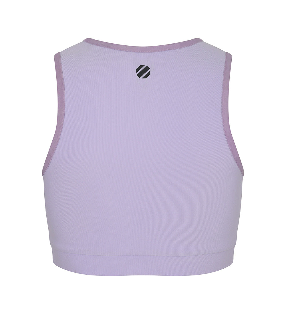 UFC Line Cropped Sleeveless Top, Purple