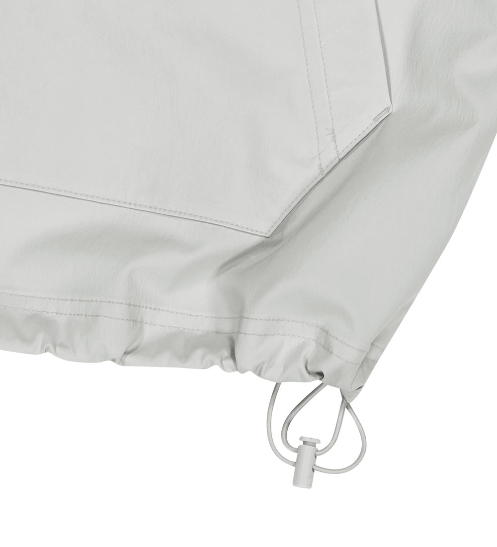 UFC Basic Short-Sleeved Anorak Jacket, Relaxed Fit, Light Gray