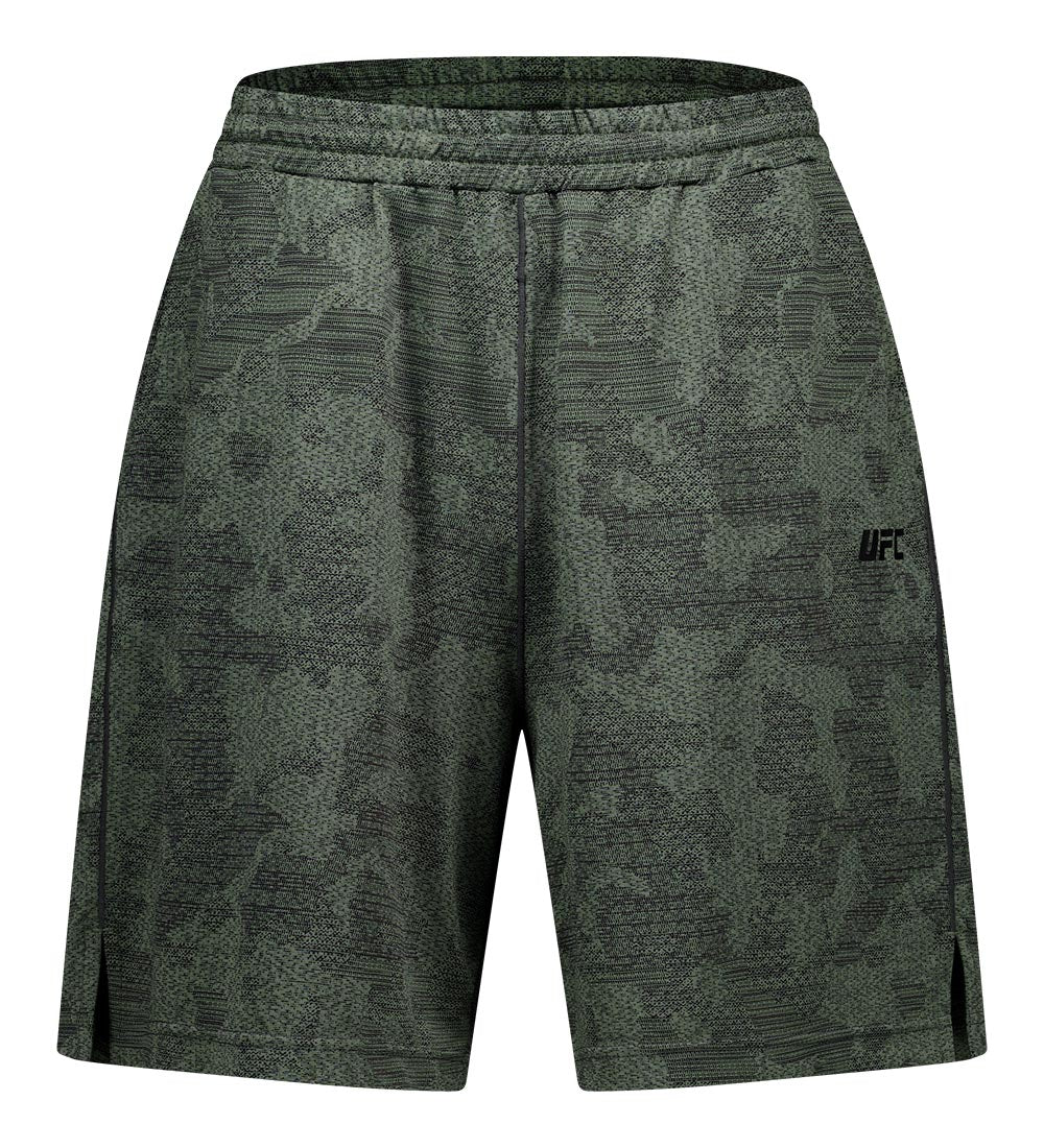 UFC Camouflage Loose-Fit Shorts, 7 inches, Khaki