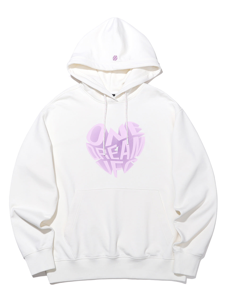 UFC Heart Relaxed Fit Hoodie, Off-White