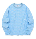 UFC Logo Monogram Relaxed-Fit Woven Sweatshirt, Sky Blue
