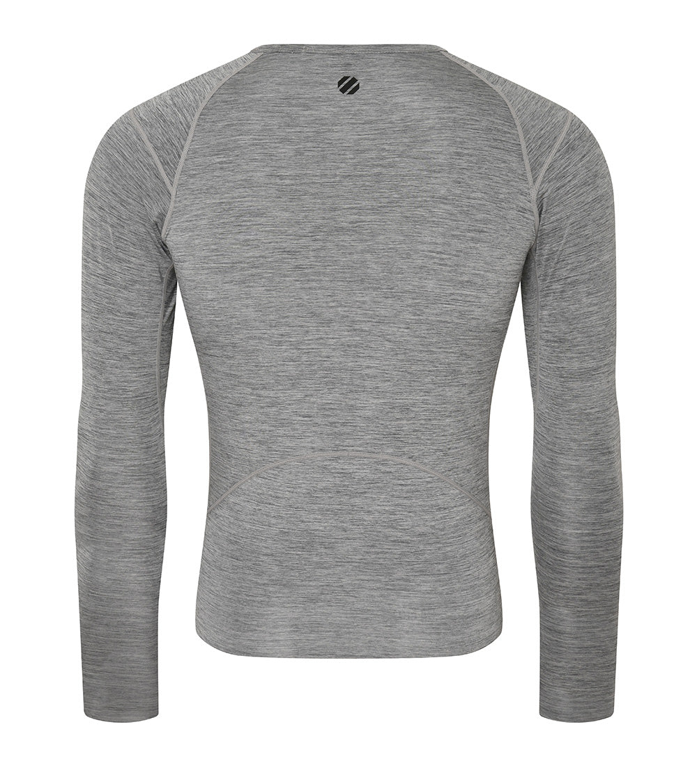 UFC Pro Muscle Fit Long-Sleeve T-Shirt, Melange Gray