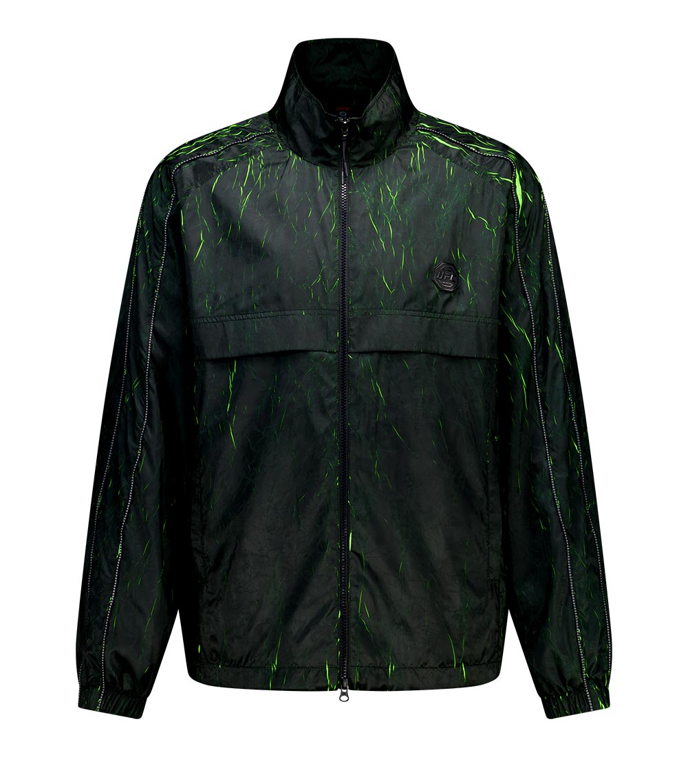 UFC Lightning Relaxed Fit Windbreaker Jacket, Neon Yellow