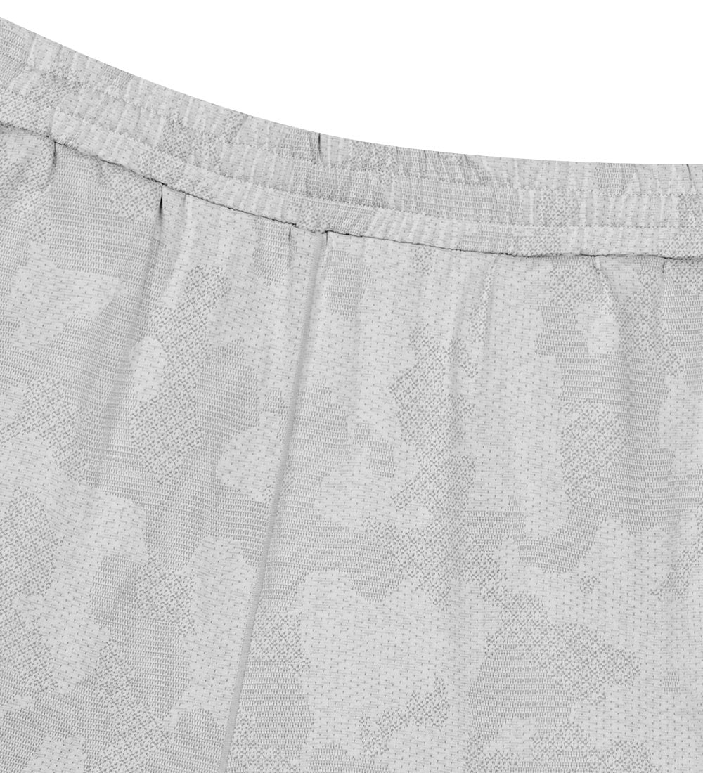 UFC shorts with a camouflage print, loose fit, 7 inches, light gray