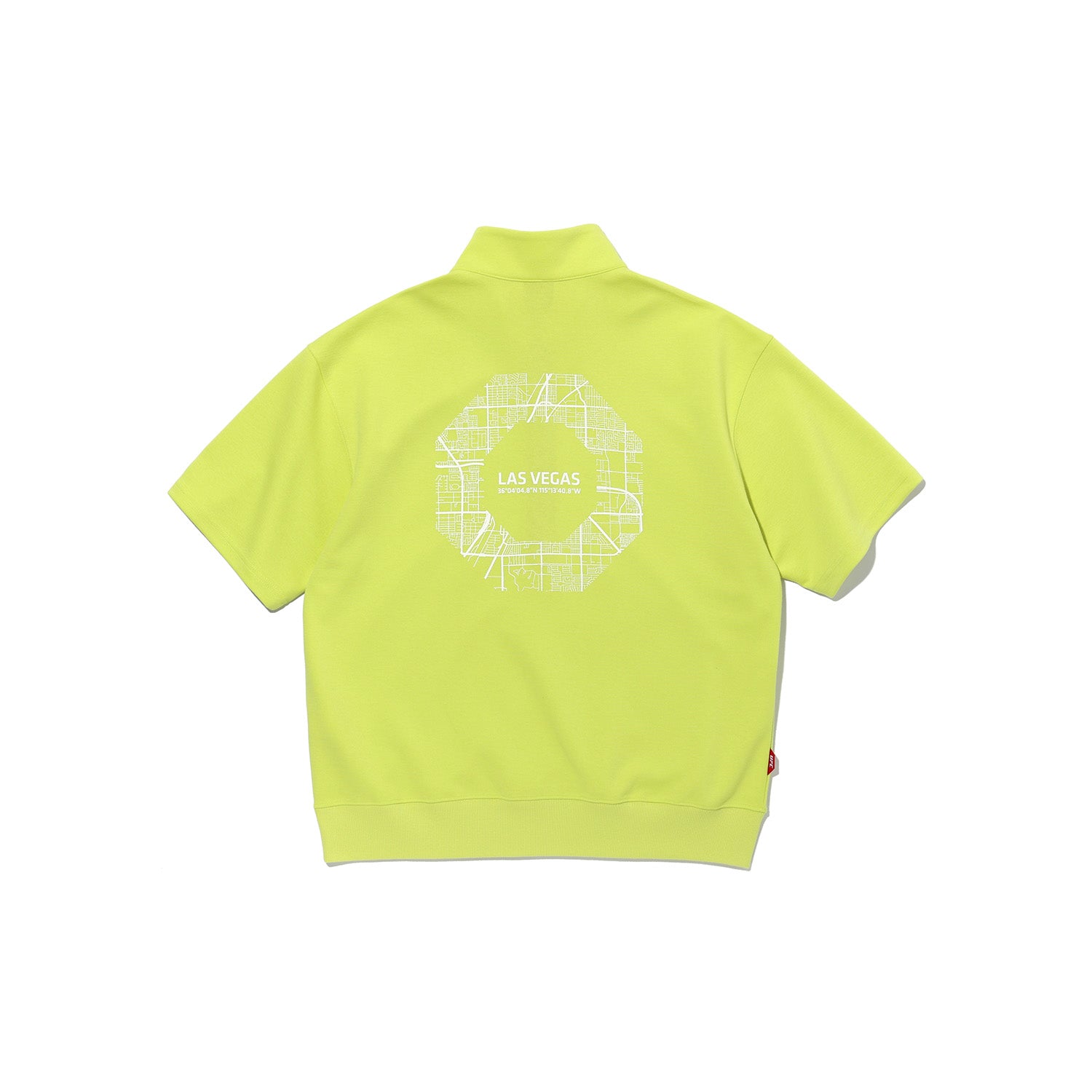 UFC Las Vegas Half-Zip Short-Sleeve Sweatshirt, Lime