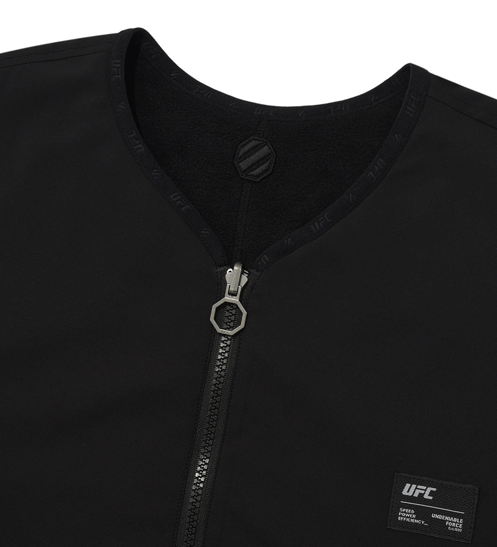 UFC Polartec Relaxed-Fit Reversible Fleece Jacket, Black