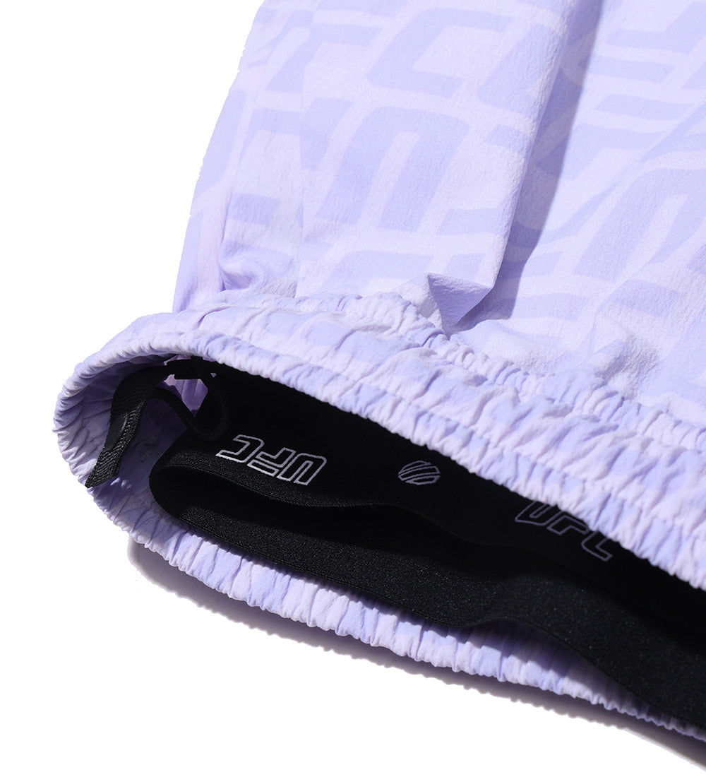UFC Shorts with Monogrammed Logo, Lavender