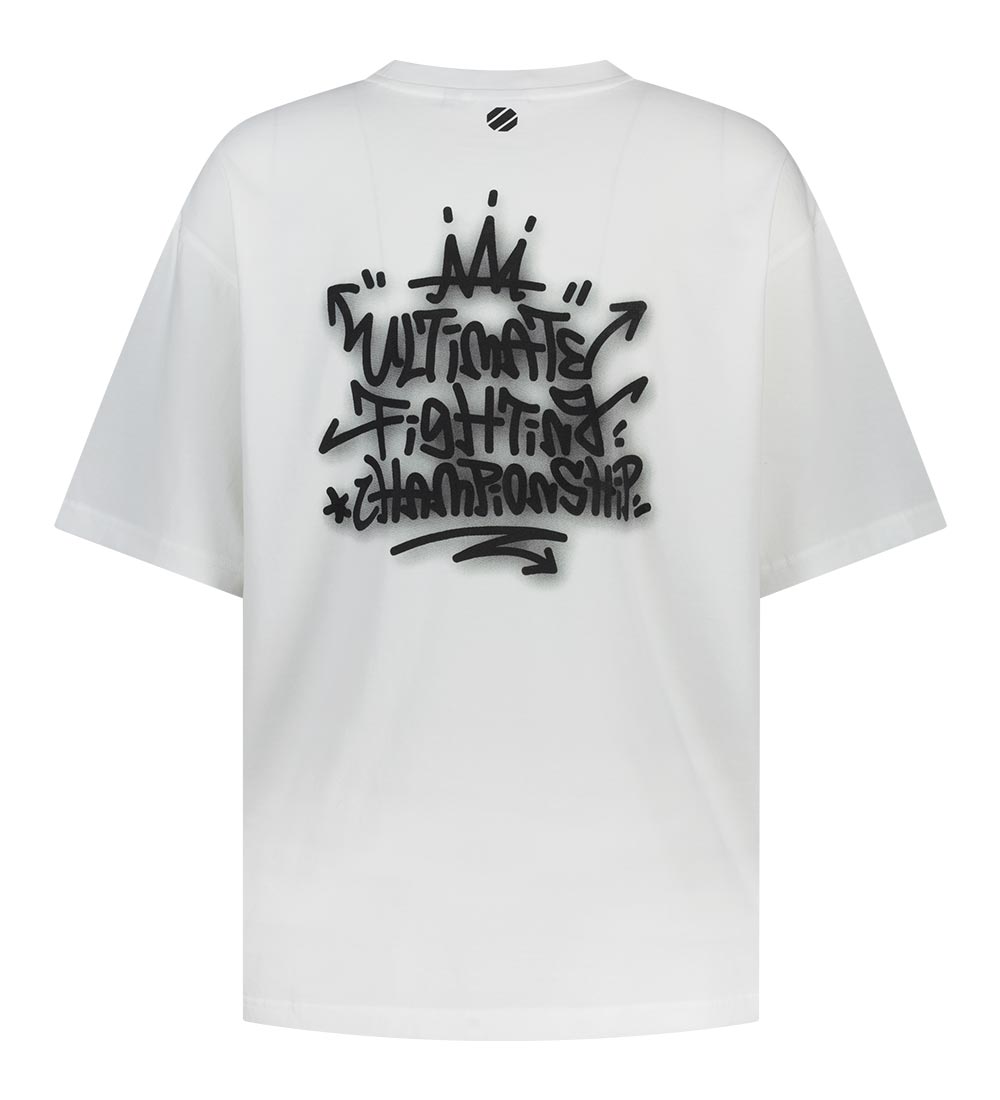 UFC Graffiti Relaxed-Fit Short-Sleeve T-Shirt Off-White