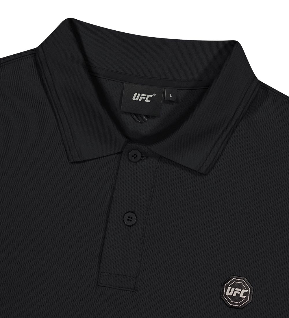 UFC Basic Regular Fit Pique T-Shirt, Black