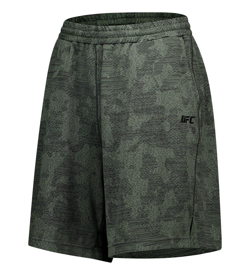 UFC Camouflage Loose-Fit Shorts, 7 inches, Khaki