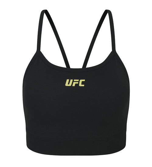 UFC Basic Cropped Sleeveless Top, Black