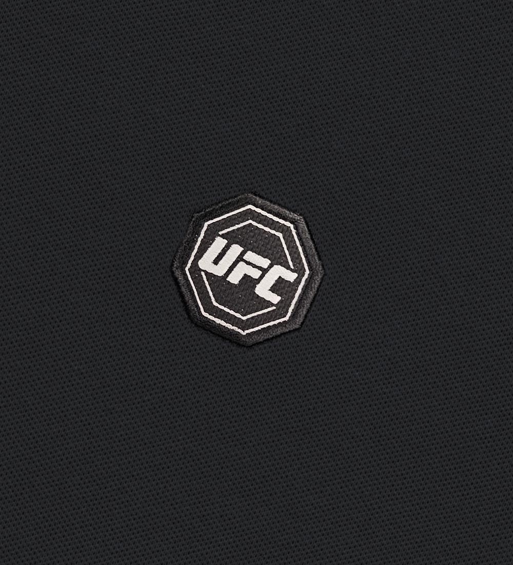 UFC Basic Regular Fit Pique T-Shirt, Black