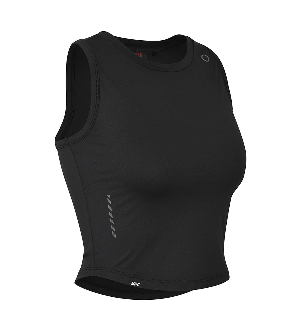UFC Groove Slim Cropped Sleeveless Top, Black