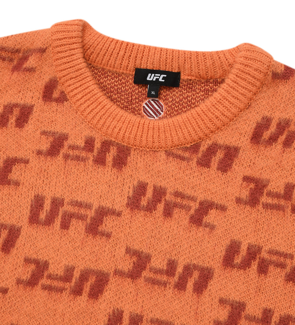 UFC Monogram Relaxed-Fit Sweater, Coral