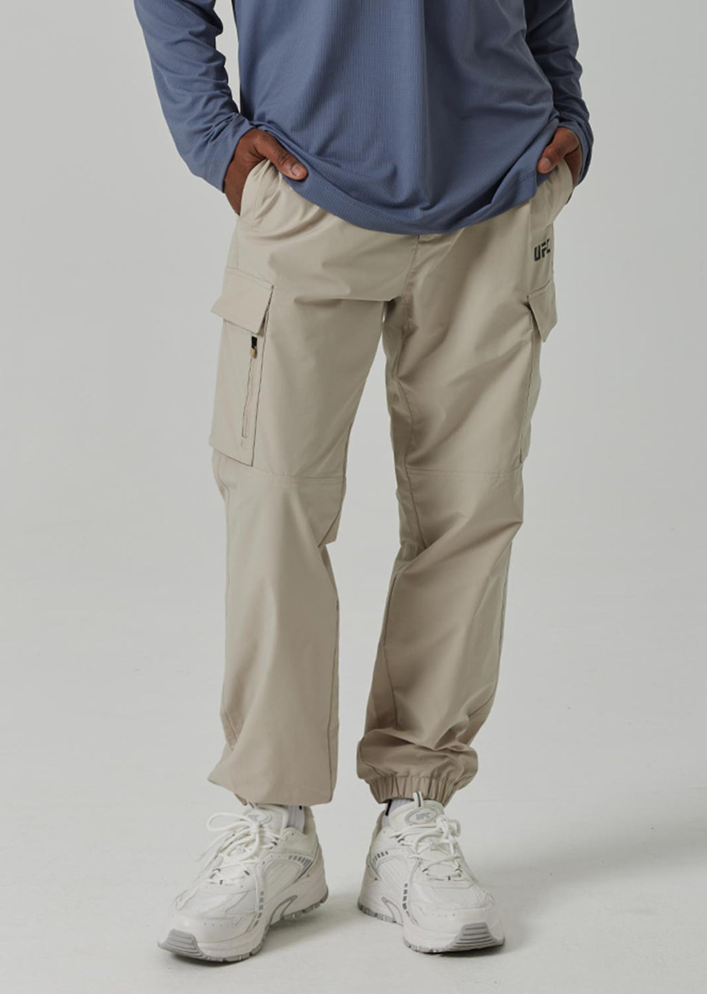 UFC Venture Cargo Pants with a Slim-Fit Jogger Cut, Tan