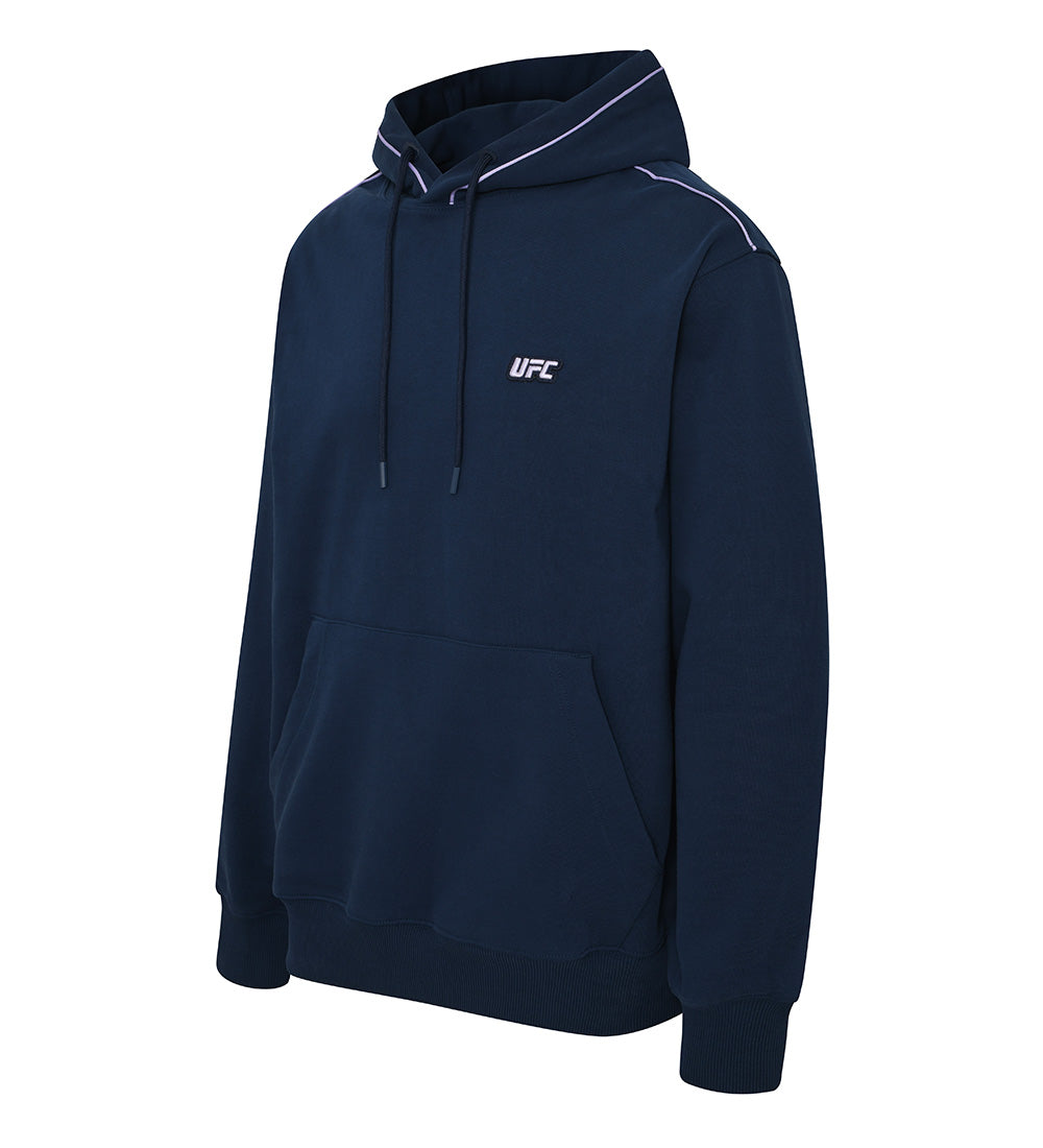 UFC Label Big Logo Relaxed-Fit Hoodie, Navy