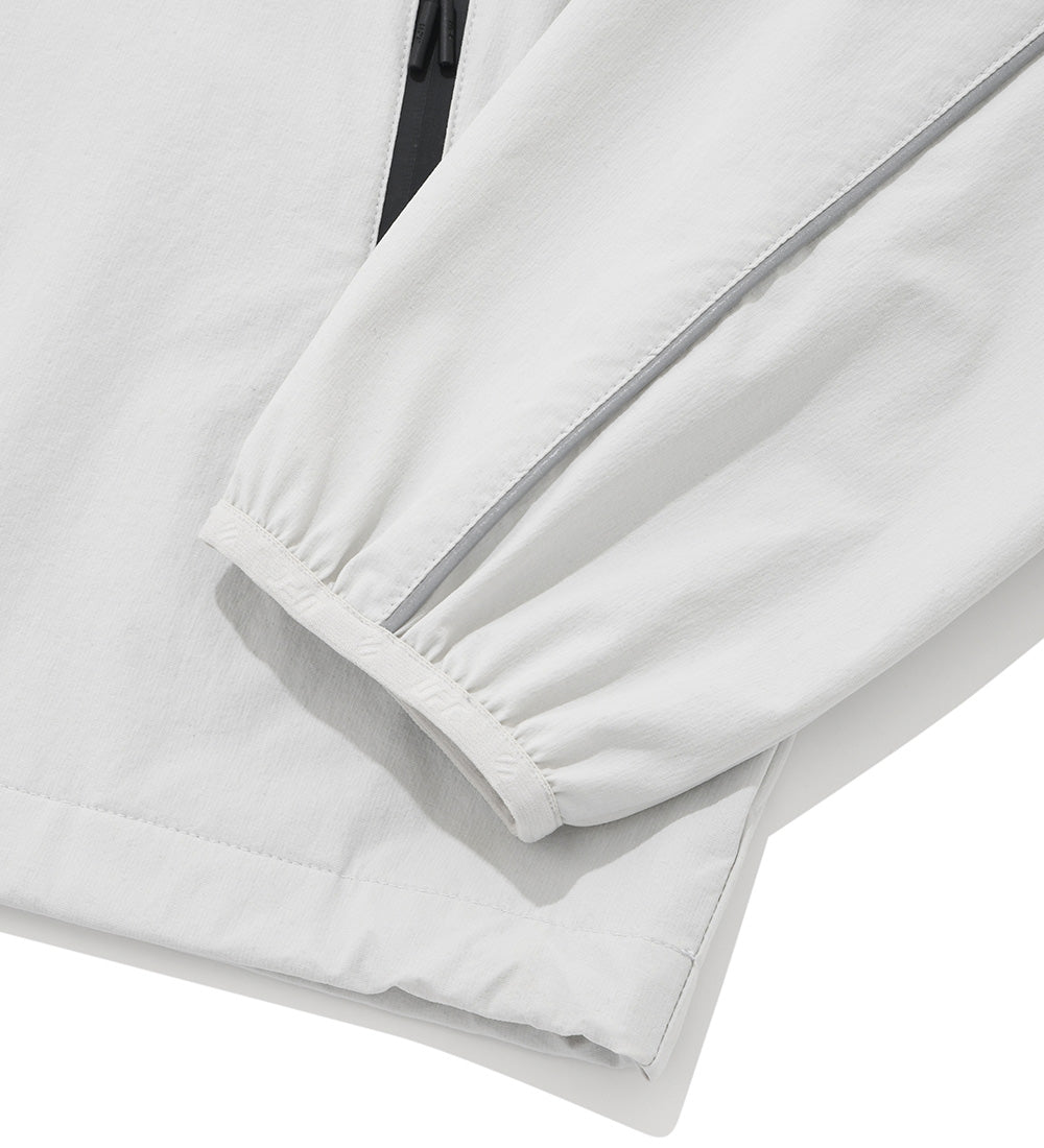 UFC Training Regular Fit Stretch Wind Jacket, Light Gray