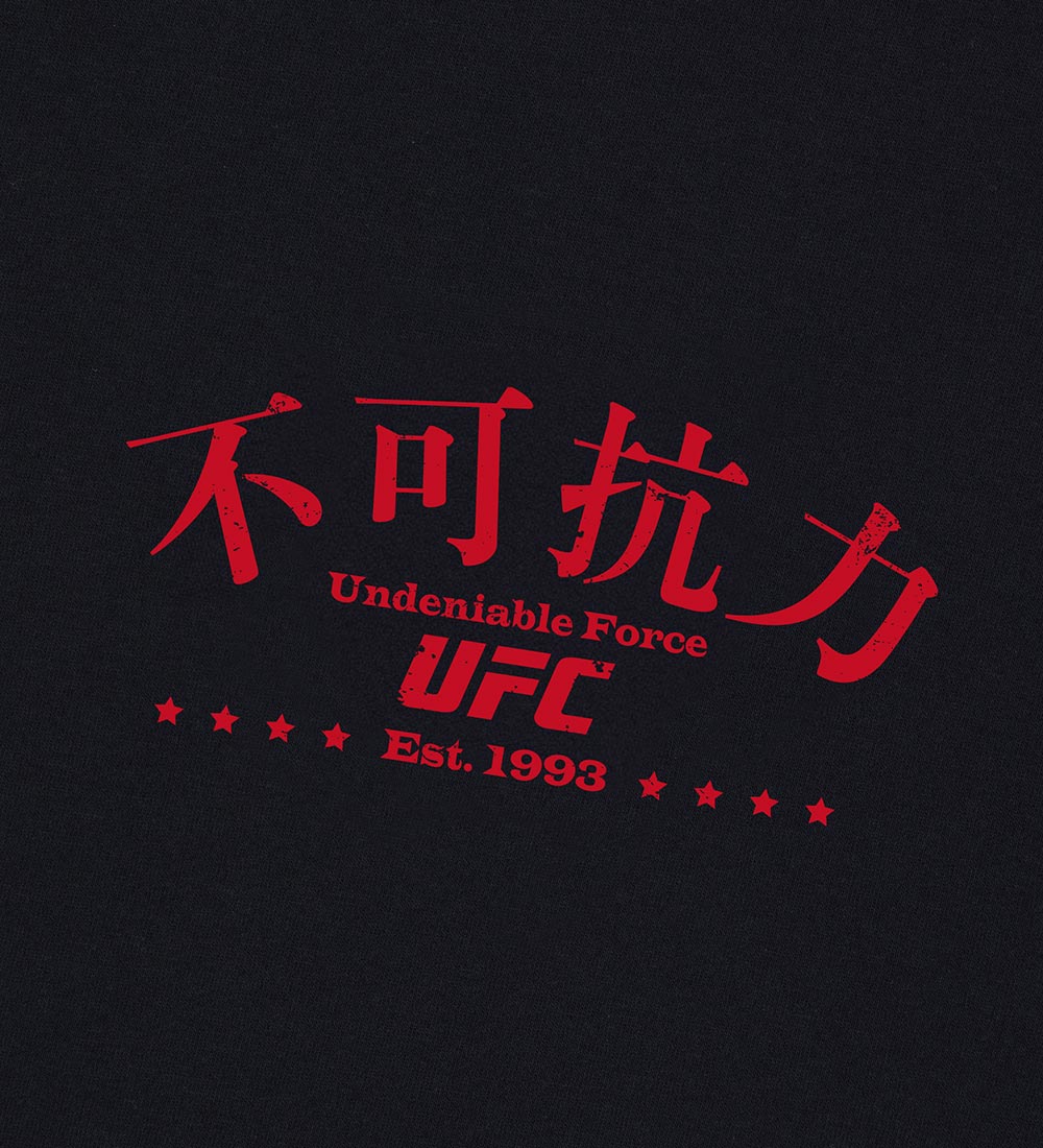 UFC Force Majeure Relaxed Fit Short-Sleeve T-Shirt, Black