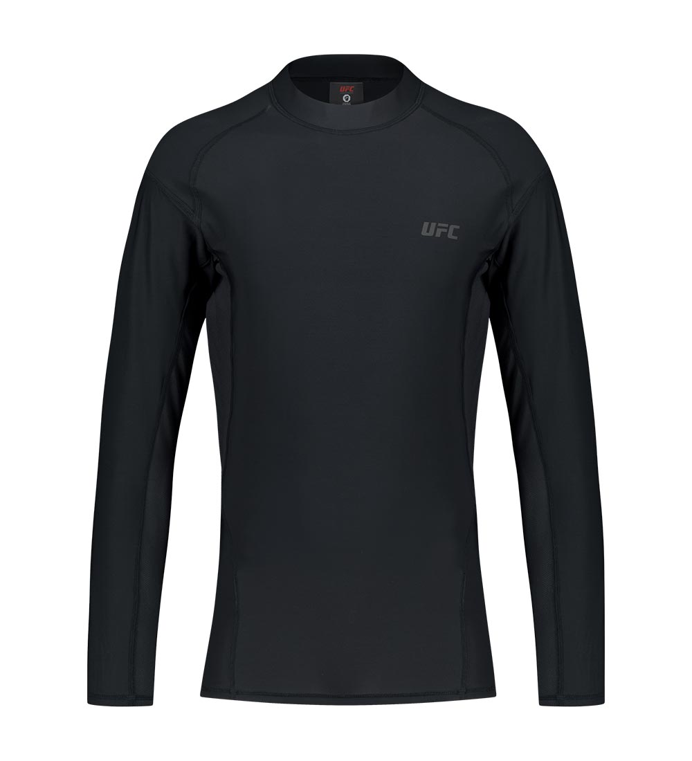 UFC Tension Muscle Fit Long-Sleeve T-Shirt, Black