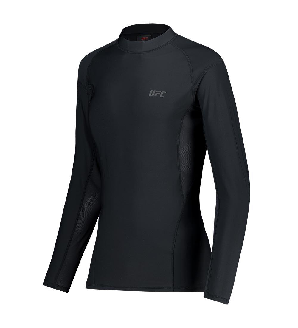 UFC Tension Muscle Fit Long-Sleeve T-Shirt, Black