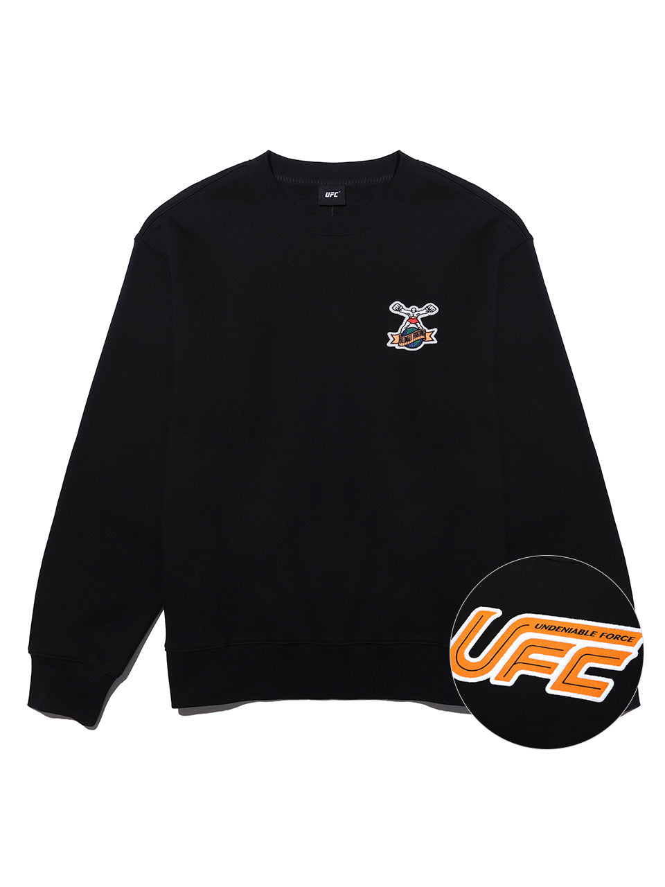 UFC Ultiman Play Relaxed Fit Crewneck Sweatshirt, Black
