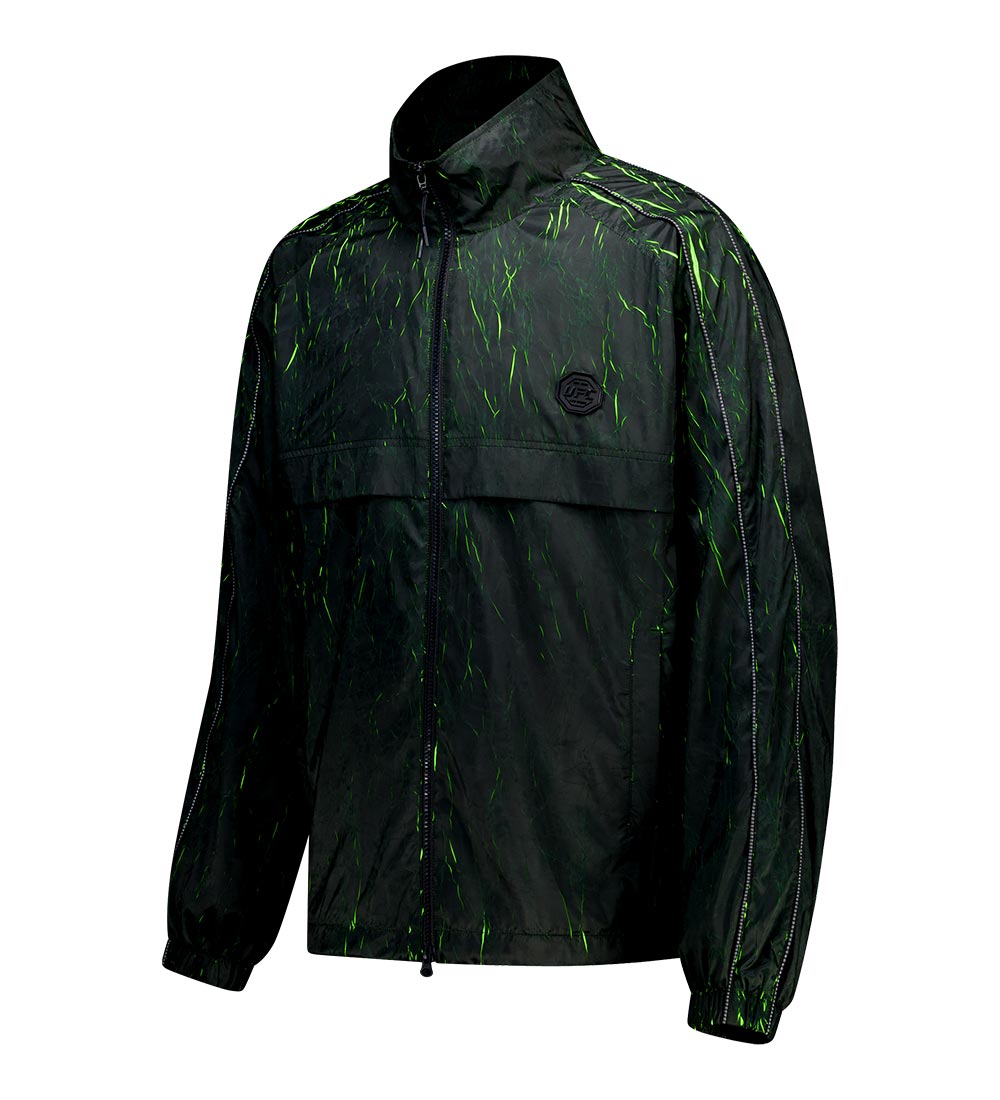 UFC Lightning Relaxed Fit Windbreaker Jacket, Neon Yellow