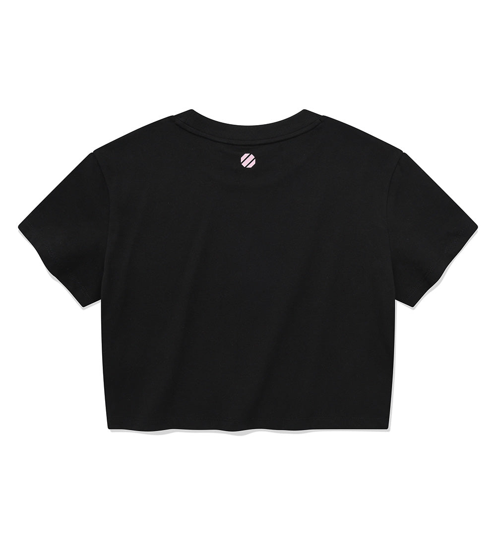 UFC Spotlight Cropped-Fit Short-Sleeve T-Shirt, Black