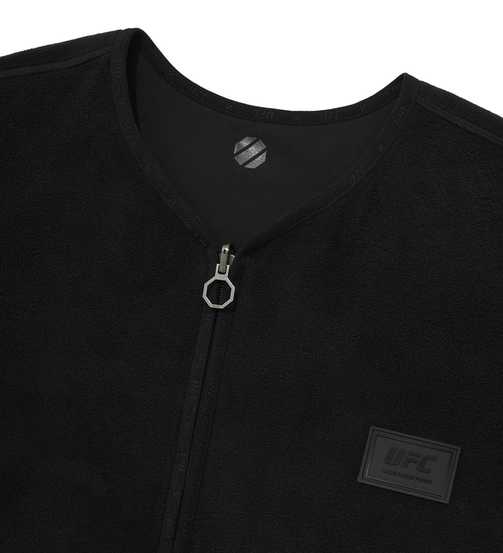 UFC Polartec Relaxed-Fit Reversible Fleece Jacket, Black