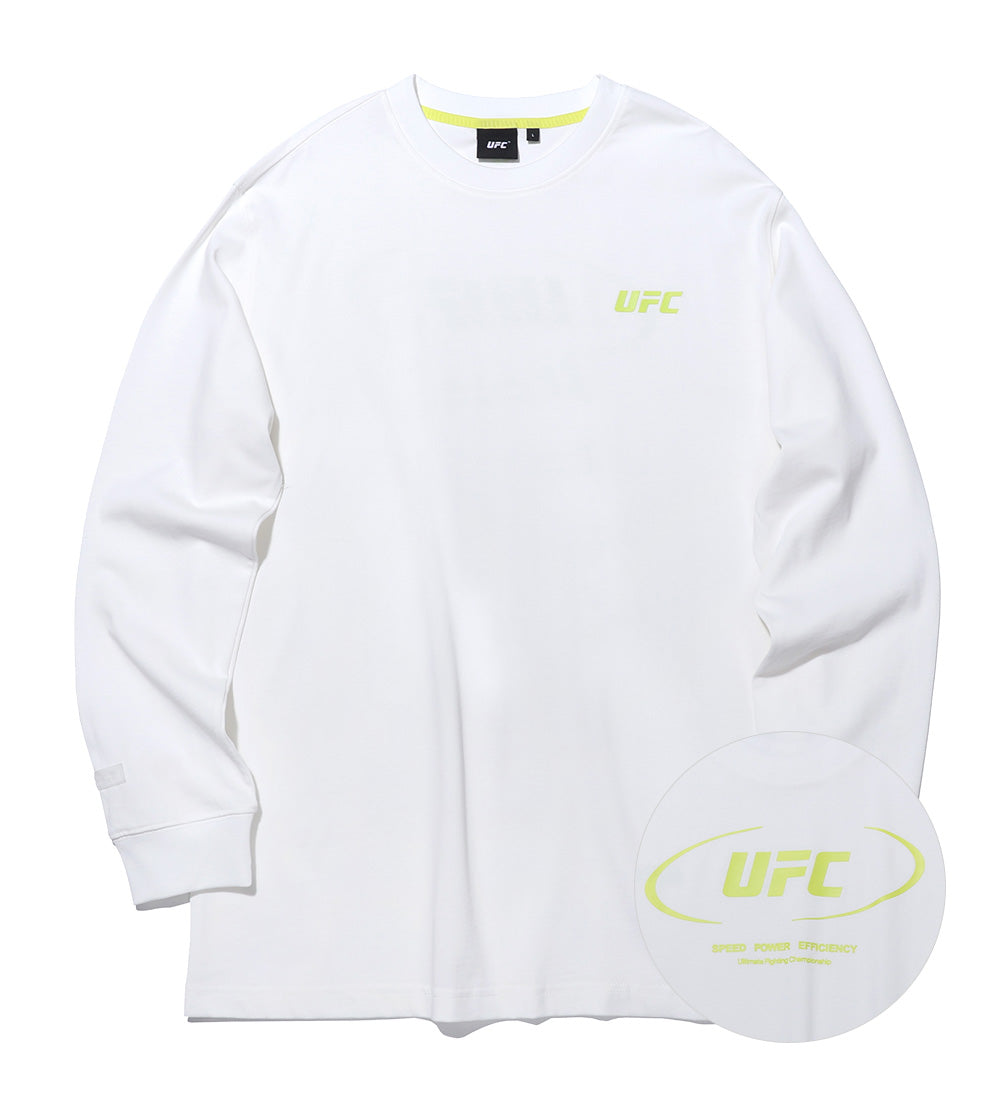 UFC Active RelaxFit Long-Sleeve T-Shirt, White