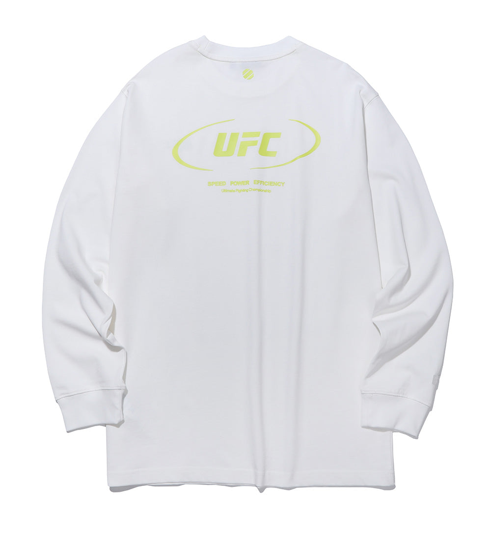 UFC Active RelaxFit Long-Sleeve T-Shirt, White