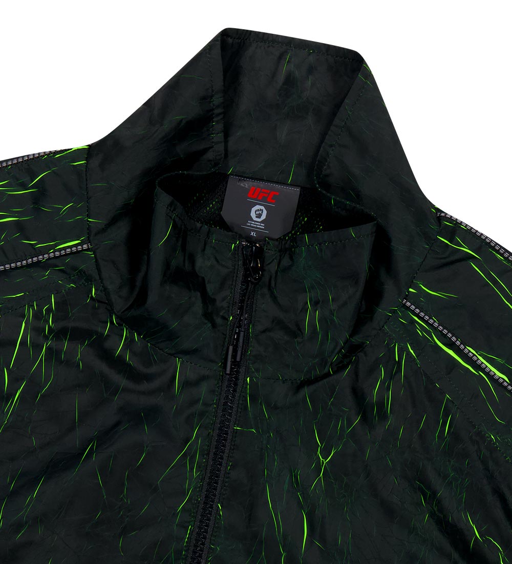 UFC Lightning Relaxed Fit Windbreaker Jacket, Neon Yellow