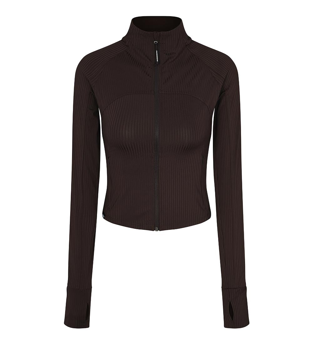 UFC Groove Slim-Fit Jacket (Ribbed) Dark Brown