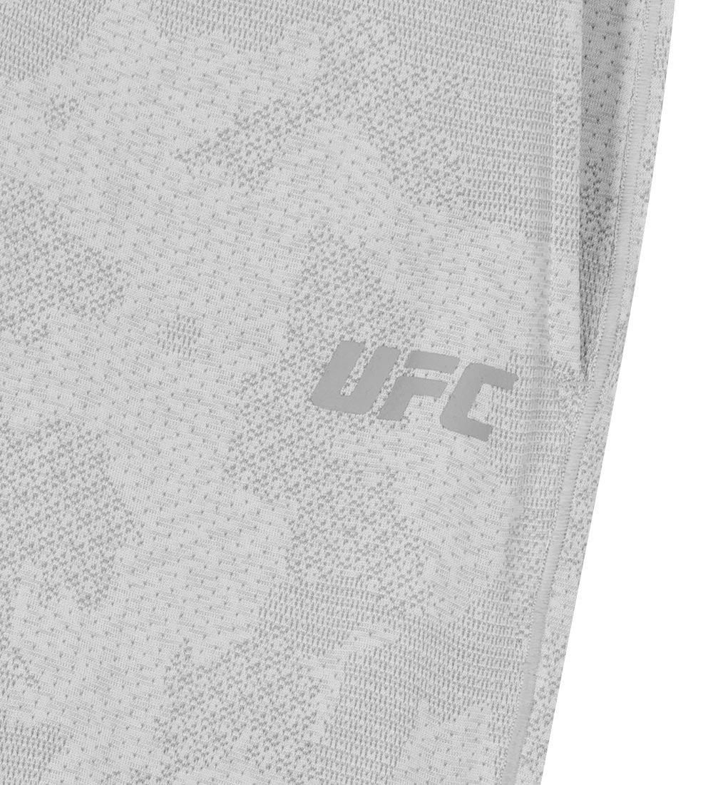 UFC shorts with a camouflage print, loose fit, 7 inches, light gray