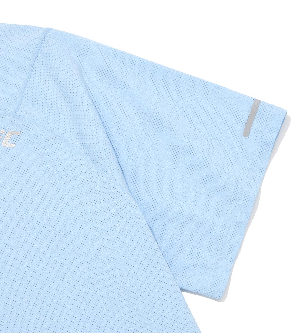 UFC Essential Mesh Regular Fit Short-Sleeve T-Shirt, Light Blue