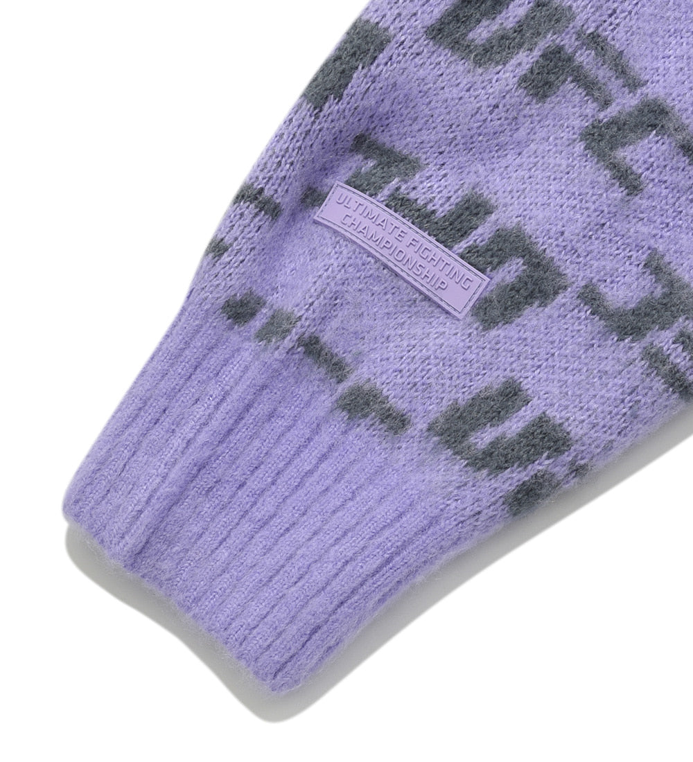 UFC Monogram Relaxed-Fit Sweater, Light Violet