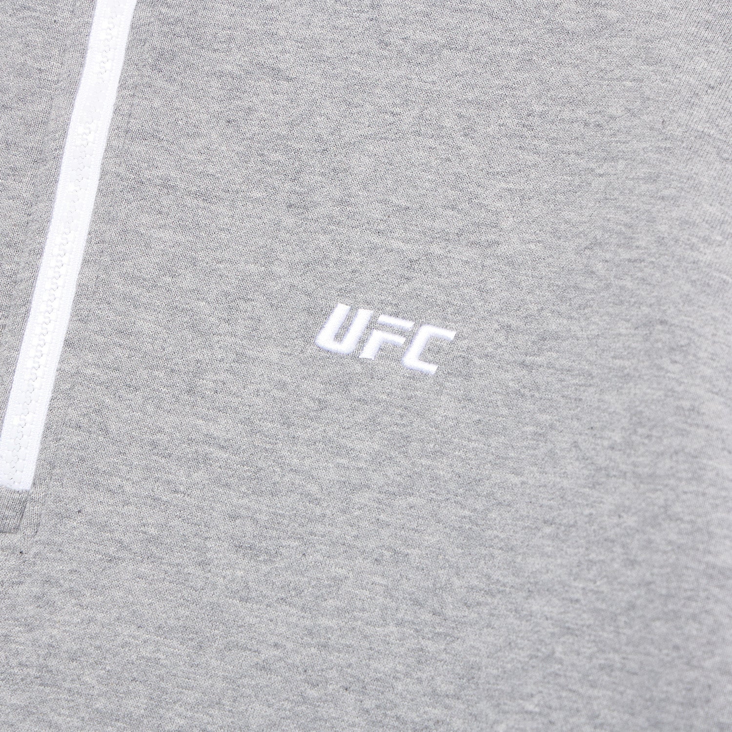 UFC 3-Stripe Half-Zip Sweatshirt, Melange Gray