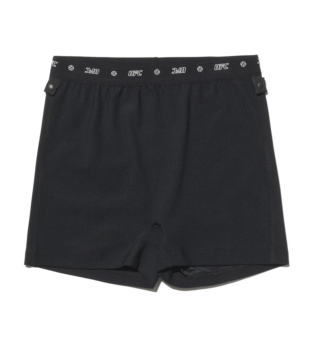 UFC Logo Monogram Relaxed-Fit Hybrid Shorts (W) Neon Yellow