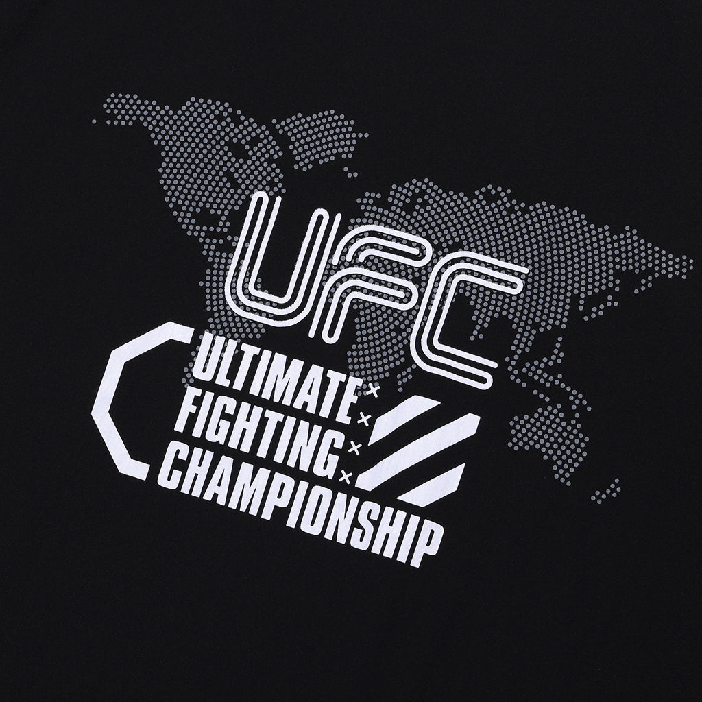 UFC UT Woven Polo Shirt, Black