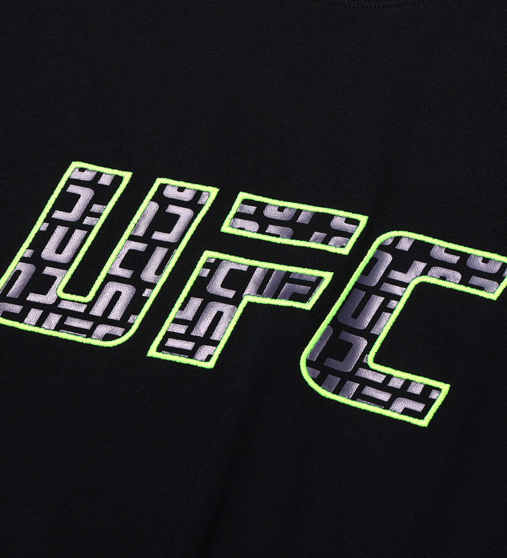 UFC Logo Monogram Relaxed-Fit Sweatshirt, Black