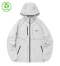 UFC Training Regular Fit Stretch Wind Jacket, Light Gray