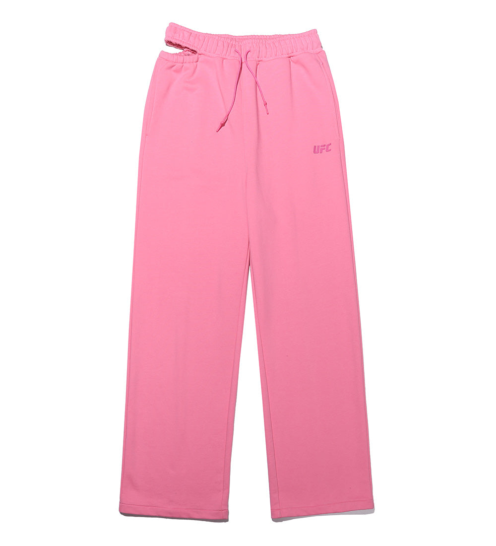 UFC Basic Wide-Leg Pants with Slits, Pink