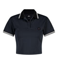 UFC Basic Slim Crop-Fit Pique T-Shirt, Black